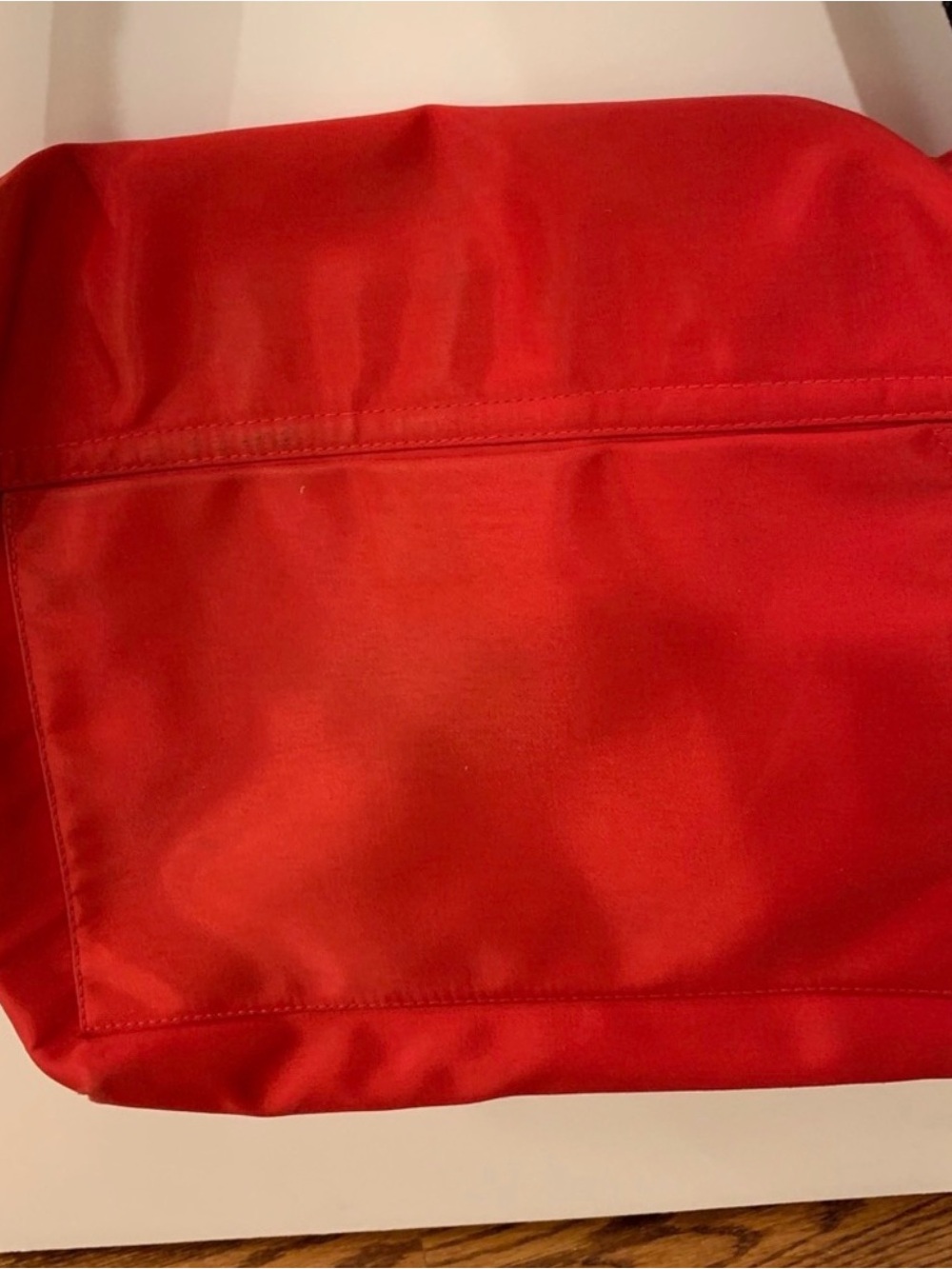 kate spade Red Nylon Flap Crossbody/Shoulder Bag with Black Trim - Picture 4 of 4